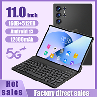 Penjualan Langsung Pabrik Tablet PC S23 11-Inci 16+512GB Deca Core Android 13 Dual Sim Wifi Tablet Hiburan