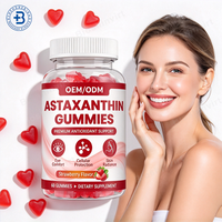 Gummies de Vitamines Antioxydantes Astaxanthine & Resvératrol à Marque Blanche OEM pour Soins de la Peau