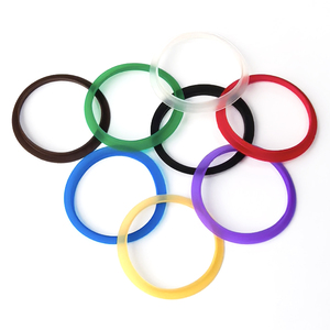 1 anneau en <span class=keywords><strong>silicone</strong></span> compatible avec les dosettes <span class=keywords><strong>Nespresso</strong></span> Original Line réutilisables, capsules d'espresso rechargeables, dosettes en acier inoxydable - Product Image 1