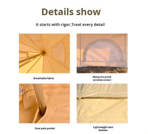 <span class=keywords><strong>Tenda</strong></span> <span class=keywords><strong>da</strong></span> <span class=keywords><strong>Campeggio</strong></span> di Lusso a Strato Singolo per Quattro Stagioni, Stile Mongolia, per Esterni, B&B, Hotel, Yurt a Campana, Impermeabile, Portatile, in Tessuto Oxford PVC - Product Image 4
