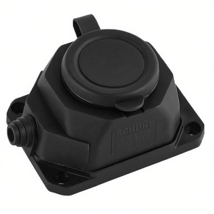 Prise murale en caoutchouc Schuko, connecteur électrique étanche pour extérieur - Product Image 3