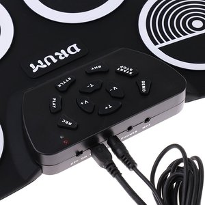 Roll Up Electronic <b>Drum</b> Kit With USB Charging Foldable Design For Beginners And Children Musical Instrument - Product Image 2
