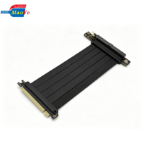 Câble Riser PCIe 5.0 X16 Gen5 pour GPU, Câble d'Extension pour RTX 5090 5080 4090 / RX 9070 9070 XT, Montage Vertical GPU Haute Vitesse 128 Go/s