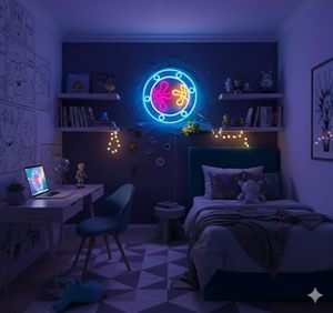 Lumières néon Ocean World Porthole, enseignes néon LED sous-marines pour décoration <span class=keywords><strong>murale</strong></span>, veilleuse USB pour salle de jeux et chambre à coucher - Product Image 2