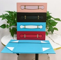 Boîte pliante portable en papier perlé en forme de livre Boîte vide Boîte pliante à rabat magnétique de grande taille