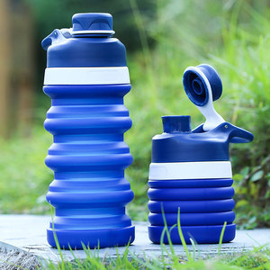 Bouteille d'eau pliable en silicone 550ML 750ML pour le cyclisme, le camping, les sports de plein air, vaisselle portable pliable - Product Image 2