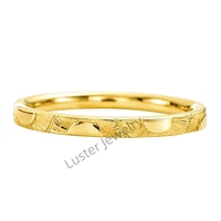 Bague en Or Massif Luster Jewelry 10k 14k 18K pour Couples, Bagues de Fiançailles et de Mariage en Or Uni, Conçues par des Designers Renommés