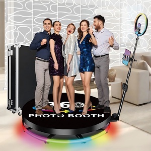 Vendita calda 360 rotazione intelligente cabina fotografica consegna rapida padiglione per la festa mostra dal vivo matrimoni-compatibile smartphone iPad tra cui - Product Image 1