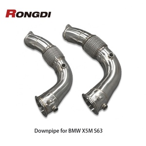 ท่อดาวน์ไลท์ท่อไอเสียสเตนเลสสตีล304สำหรับ F95 X6M X5M BMW F96 4.4ตันลด2022ท่อขัดตรง - Product Image 5