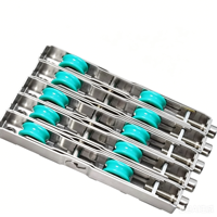Roulettes de porte coulissante en acier inoxydable à montage inférieur pour portes en verre de balcon d'hôtel et de cuisine - Modernes, minimalistes et silencieuses
