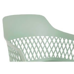 Chaise en métal PP 57x57x80:5 Vert - Product Image 3