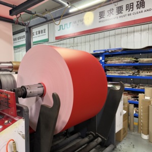 Rouleau de papier enduit de PE de haute qualité, qualité alimentaire, simple face, anti-fuite, taille personnalisée pour l'emballage de plats à emporter (fast-food) en usine - Product Image 5