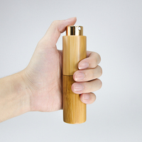 Flacons pulvérisateurs de parfum en verre rotatifs avec capuchon en bambou/bois 3ml/5ml/8ml/10ml – Emballage cosmétique pour parfums