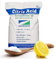 Régulateurs d'acidité de qualité alimentaire à bas prix poudre monohydrate d'acide citrique le plus vendu 2024