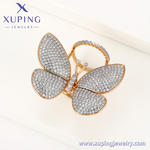 15827 Xu Pingジュエリー高級ジュエリーバタフライセットダイヤモンドリングはダイナミックレディリングにすることができます - Product Image 2