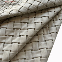 Tissu en daim personnalisé, écologique, 100% polyester, doux, confortable, à texture tissée, imperméable, résistant à l'abrasion, pour sacs et meubles