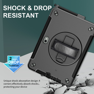 360 Xoay Mùa Xuân Khung Chân Đế 10.1 Inch Nhiệm Vụ Nặng Nề Rugged Bảo Vệ Máy Tính Bảng Trường Hợp Đối Với Samsung Galaxy Hoạt Động 5 4 Pro - Product Image 5