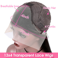 Perruque Lace Front en Cheveux Remy pour Femme, Transparente, Sans Colle, Entièrement Faite à la Main, Peut Être Permanente et Teinte, Fabrication Directe Usine