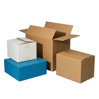 Caja de Envío Portátil de Cartón Corrugado de 5 Capas, Resistente, Reciclable, con Relieve e Impresión de Logotipo para Embalaje Protector
