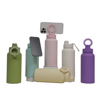Termo de Lujo 2026 de 1000ML con Soporte Magnético para Teléfono, Portátil, de Acero Inoxidable, Aislamiento Térmico de 12-24h, Forma de Bala, Tapa Personalizada