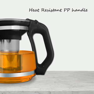 Produttore al dettaglio 1500ML vetro trasparente <span class=keywords><strong>teiera</strong></span> calda tazza infusore e versare senza piombo per elettrodomestici caffè e Set da tè - Product Image 3