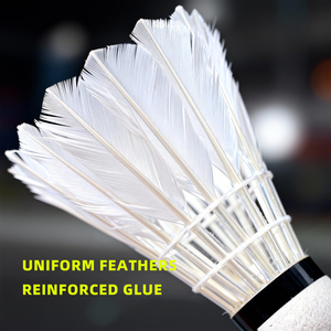 DECOQ DR-12 Volano Professionale <span class=keywords><strong>per</strong></span> Allenamento <span class=keywords><strong>Badminton</strong></span>, Alta Qualità in Piuma d'Oca con Ottima Traiettoria <span class=keywords><strong>per</strong></span> Tornei - Product Image 5