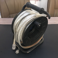 Lampe de chantier à tambour, éclairage extérieur pour chantier de construction, étanche IP67, flexible, 110V/220V, USB, bande LED en PVC