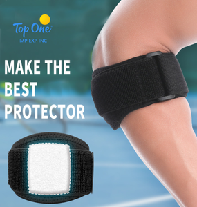 Top One Professional Tennis Codo Brace Soporte Compresión efectiva Gimnasio Deportes Brazo Codera Manga para aliviar el dolor Protección - Product Image 2