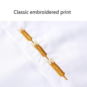 Hotel Restaurante Chef Uniforme Poliéster Camisa de manga larga para personal de cocina unisex Tela de lavado fácil a prueba de aceite - Product Image 5