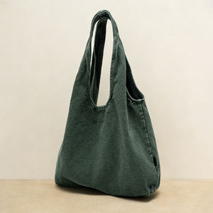 LOGO personalizzato Casual Denim Hobo borsa a tracolla da donna Vintage borsa morbida e morbida Tote in modalità <span class=keywords><strong>Moda</strong></span> Sac - Product Image 3