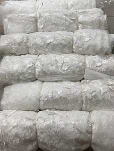 Tessuto in Pizzo Nigeriano di Alta Qualità con Ricamo Floreale 3D, Pizzo Africano Ecologico per Abiti da Festa e da Sposa - Product Image 5