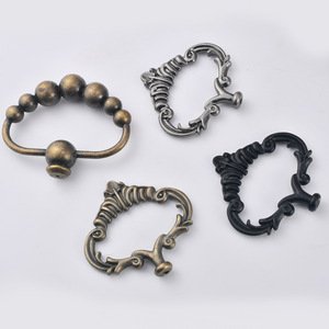 Furniture Handle Zinc Alloy Novelty Shape Cabinet <b>Drawer</b> Pull Antique Bronze Black <b>Silver</b> Durable Traditional Style - Product Image 3