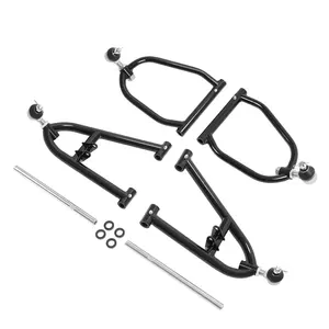 Bras en A allongé avant noir pour Yamaha <span class=keywords><strong>Raptor</strong></span> <span class=keywords><strong>250</strong></span> YFM250R 2008-13 enduit de poudre - Product Image 2