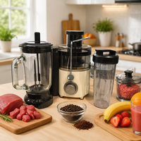 1,5L Glazen Pot 800W Multifunctionele Snijder Rasp Mixer Voedselverwerker Blender IJsvergruizer Roestvrijstalen Messen