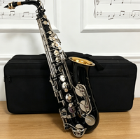 Performance Black Alto Saxophone E Flat Key Woodwind Instrument
