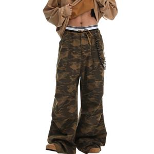 Wholesale Price Custom logo Fashion Streetwear Hip Hop Camouflage Multi-pocket <b>Cargo</b> <b>Pants</b> - Product Image 1