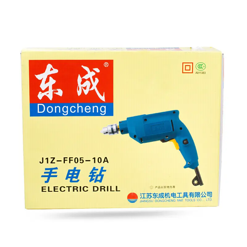 Dongcheng Tool 10Mm Handbediende Elektrisch Gereedschap Handige Elektrische Boormachines