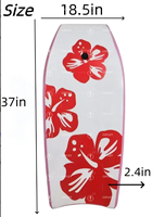 Planche de surf rose pour la plage, adaptée aux débutants