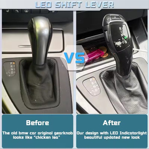หัวเกียร์อิเล็กทรอนิกส์แบบ LED ของ BMW ชุบโครเมียมสีดำ สำหรับเกียร์อัตโนมัติ รุ่น E39 E46 E90 E87 E89 E84 E82 E81 E60 E61 E63 E64 - Product Image 2