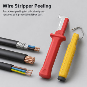 Cuchillo Pelacables Aislado VDE de 1000V, Pelacables Multifuncional para Electricistas con Cuchilla Recta/Curva/Gancho - Product Image 4