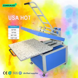 Manual Multifunctional Multi function 100x120cm 100x80cm 80*100 80x100 large format heat press machine drawer type