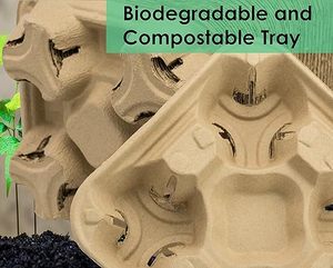 biologisch abbaubare Packung 4 Tassen Einweg-Kaffeepod Pulpefaser Getränk-Tablett für heiße und kalte Getränke, Getränkehalter zum mitnehmen - Product Image 4