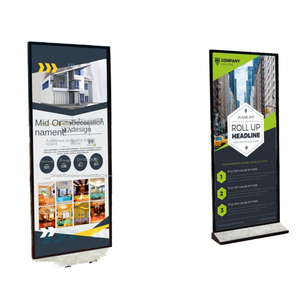 Li Ping 2.5mm IP65 xếp hạng dọc sàn đứng chiến dịch quảng cáo áp phích quảng cáo giá KT bảng chống gió ngoài trời loại cửa - Product Image 1