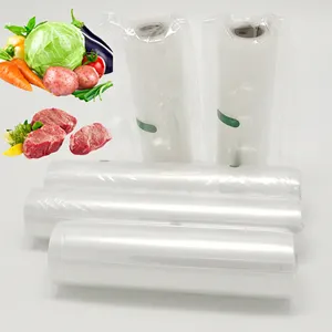 식품 진공 진공 진공 가방 식품 냉동 고기 팩 식품 포장 진공 파우치 플라스틱 진공 효과 진공 실러 가방 롤