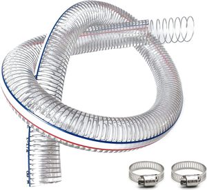 <span class=keywords><strong>Tuyau</strong></span> flexible <span class=keywords><strong>en</strong></span> PVC transparent haute pression de 1-1/2 pouce avec armature <span class=keywords><strong>en</strong></span> fil d'acier pour eau et vide - Product Image 5