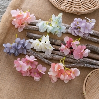 MW07309 Seiden hortensie Künstliche Blumen für DIY Handgemachte Haarschmuck Blumen kränze Blume Wand dekoration Fotografie Requisiten