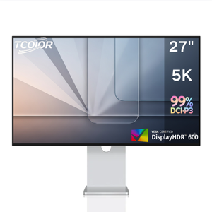 पीछे एल्यूमीनियम 5k मॉनिटर 27 इंच बॉर्डरलेस गेमिंग मॉनिटर 5120x2880 99 srgb पीसी स्क्रीन 4k स्टूडियो डिस्प्ले मॉनिटर - Product Image 1