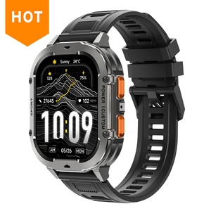Montre connectée X7 avec grand écran AMOLED, étanche 3ATM, batterie 1000mAh, surveillance de la fréquence cardiaque et de la pression artérielle, montres de sport d'extérieur - Product Image 1