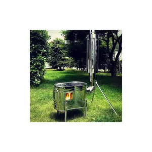 Japanese outdoor stainless steel wood burning stove for camping
