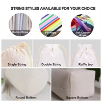 Xincai écologique recyclé uni imprimé grande pochette en toile de coton cordons sacs à poussière en gros taille personnalisée réutilisable Vintage